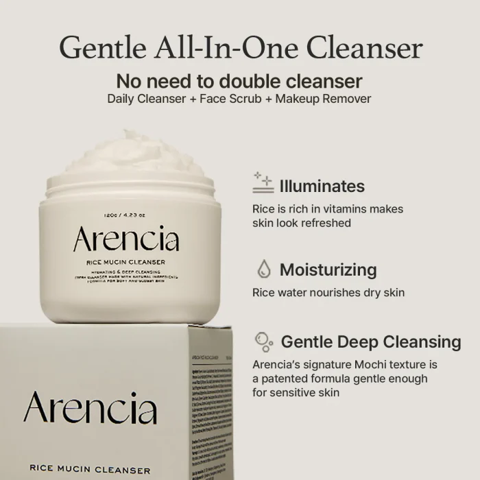 Arencia Rice Mucin Cleanser (120g) - Image 2