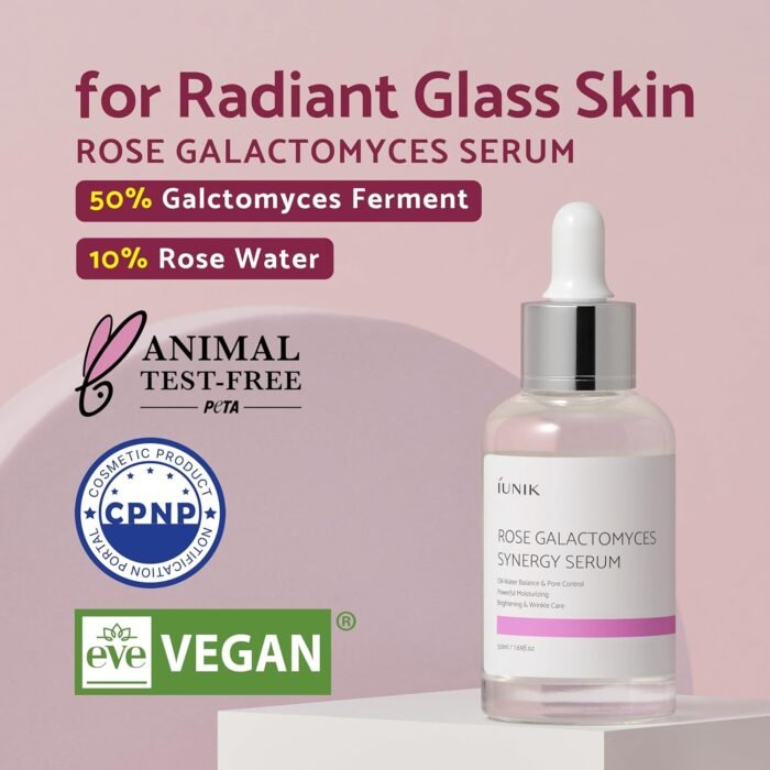 iUNIK Rose Galactomyces Synergy Serum (50mL) - Image 6