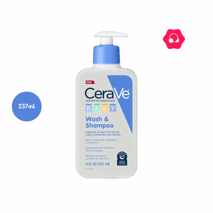 Cerave Baby Wash & Shampoo (237mL)