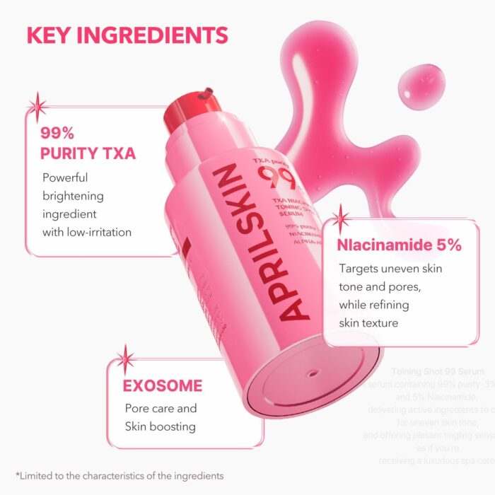 APRIL SKIN TXA Niacinamide Toning Shot 99 Serum (30mL) - Image 4