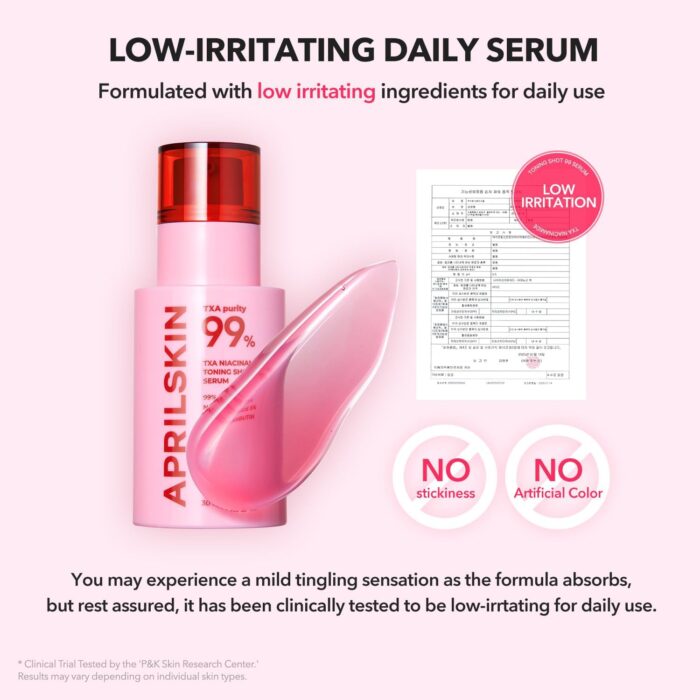 APRIL SKIN TXA Niacinamide Toning Shot 99 Serum (30mL) - Image 7