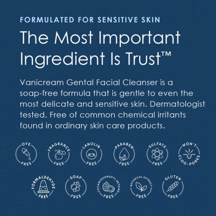 Vanicream Gentle Facial Cleanser (237mL) - Image 4