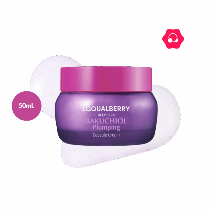 EQQUALBERRY Bakuchiol Plumping Capsule Cream