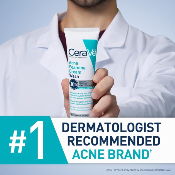 CeraVe Acne Foaming Cream Wash (150mL) - Image 8