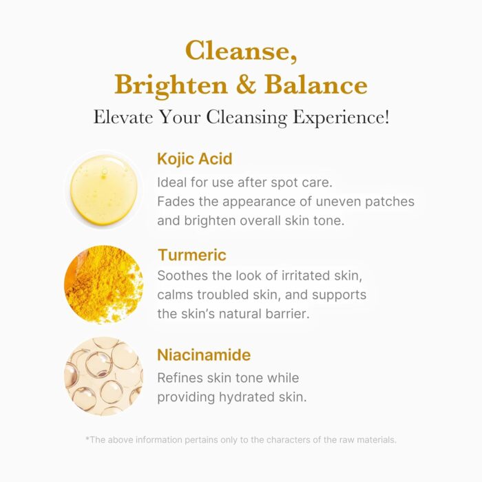Medicube Kojic Acid Turmeric Toning Cleanser (120g) - Image 3
