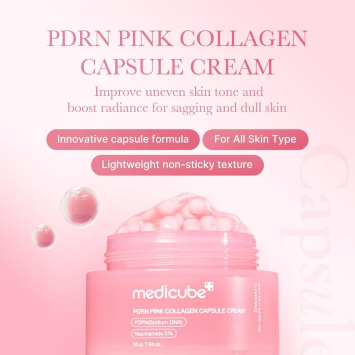Medicube PDRN Pink Collagen Capsule Cream (55g) - Image 2