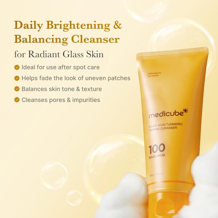 Medicube Kojic Acid Turmeric Toning Cleanser (120g) - Image 2