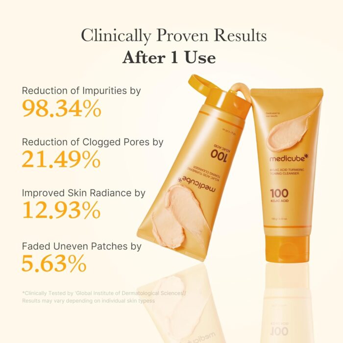 Medicube Kojic Acid Turmeric Toning Cleanser (120g) - Image 4