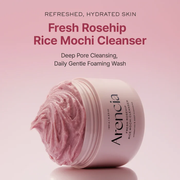 Arencia Fresh Rosehip Mochi Cleanser (120g) - Image 2