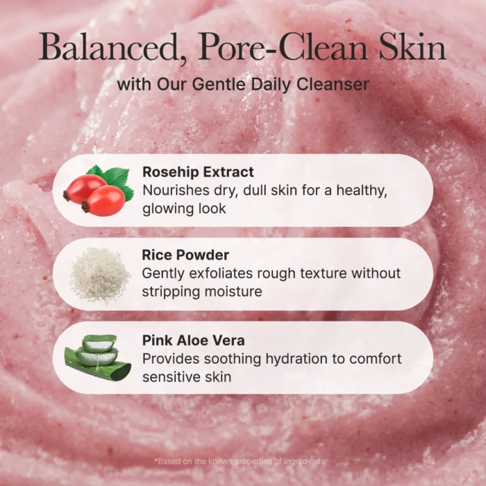 Arencia Fresh Rosehip Mochi Cleanser (120g) - Image 5