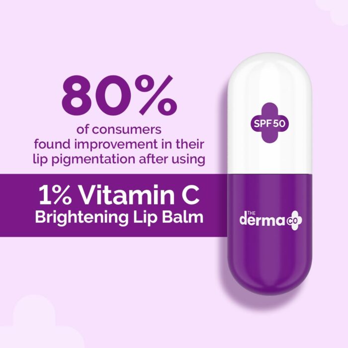The Derma Co 1% Vitamin C Lip Balm with SPF 50 PA+++ (4.5g) - Image 5