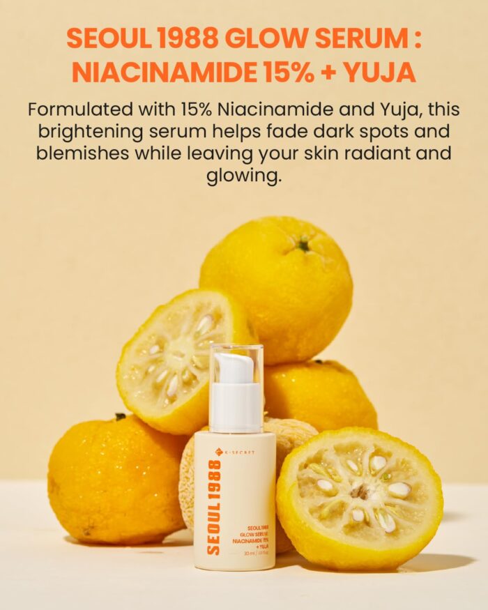K-SECRET Seoul 1988 Glow Serum : Niacinamide 15% + Yuja (30mL) - Image 2