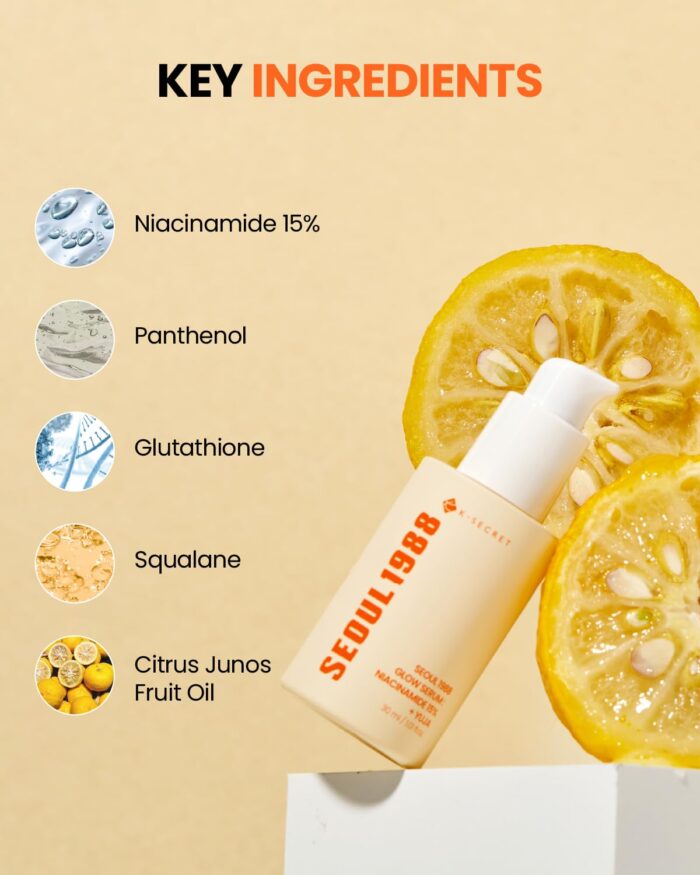 K-SECRET Seoul 1988 Glow Serum : Niacinamide 15% + Yuja (30mL) - Image 3