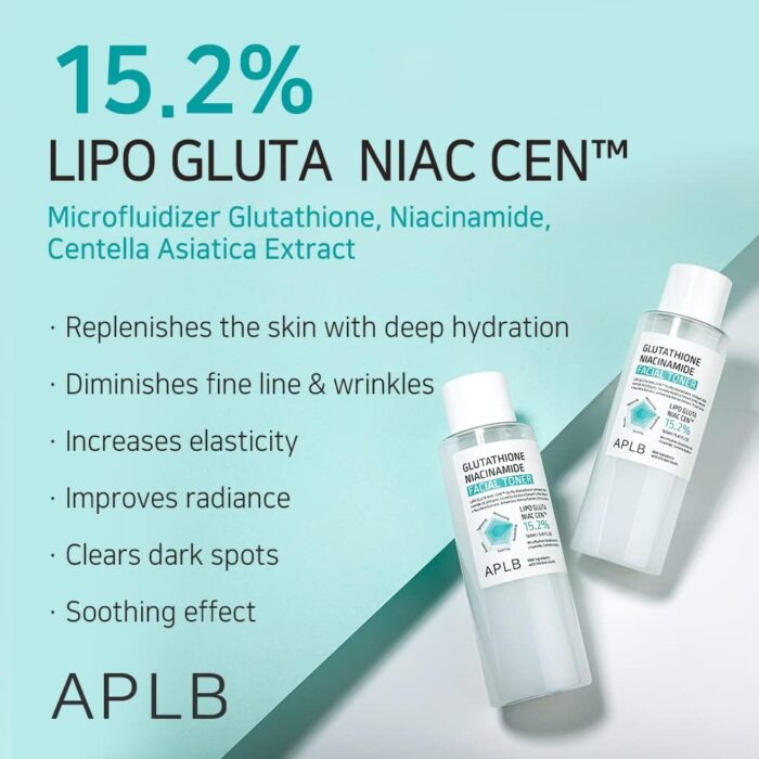 APLB Glutathione Niacinamide Facial Toner (160mL) - Image 3