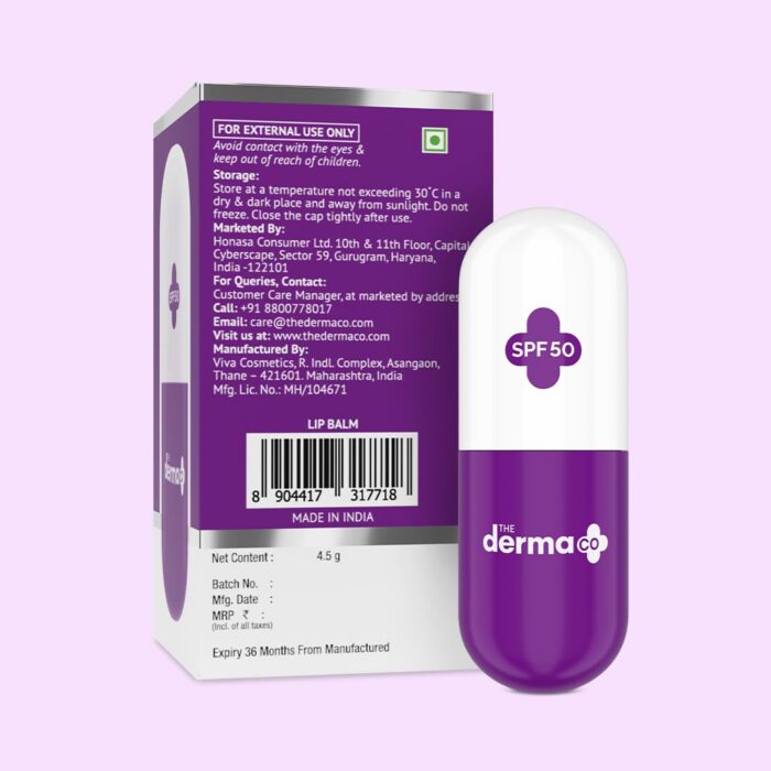 The Derma Co 1% Vitamin C Lip Balm with SPF 50 PA+++ (4.5g) - Image 8