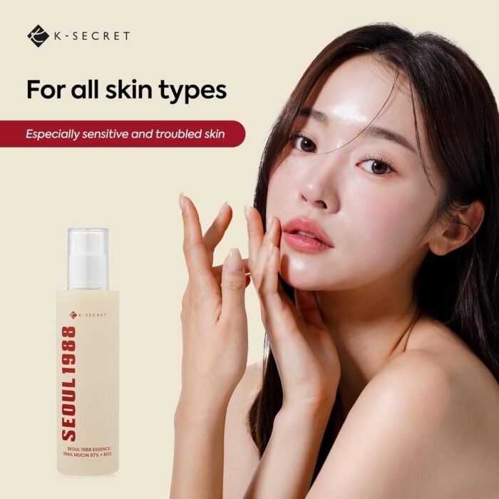 K-SECRET Seoul 1988 Essence : Snail Mucin 97% + Rice (100mL) - Image 7