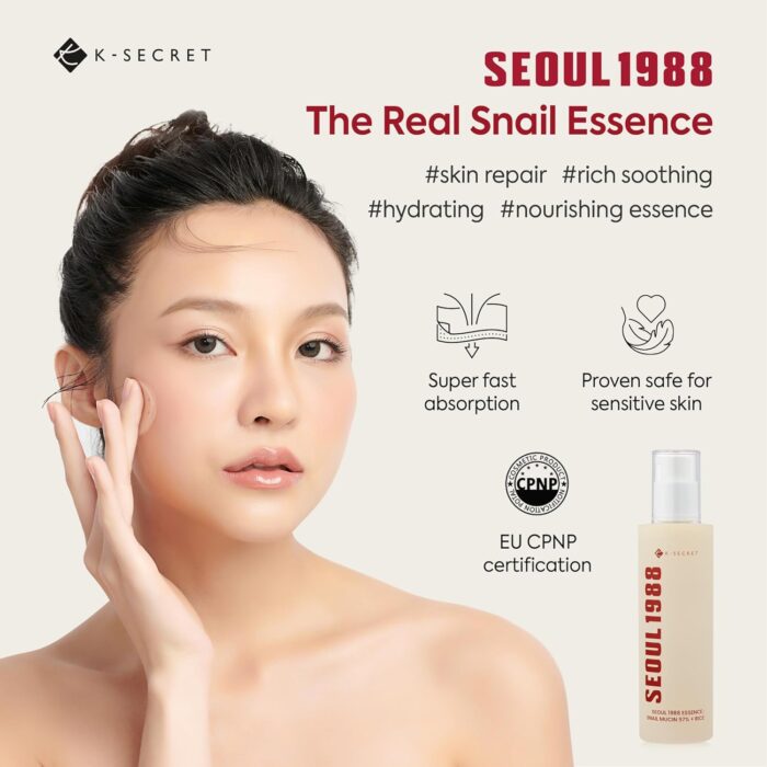 K-SECRET Seoul1988 Essence Snail Mucin 97% + Rice (100mL)