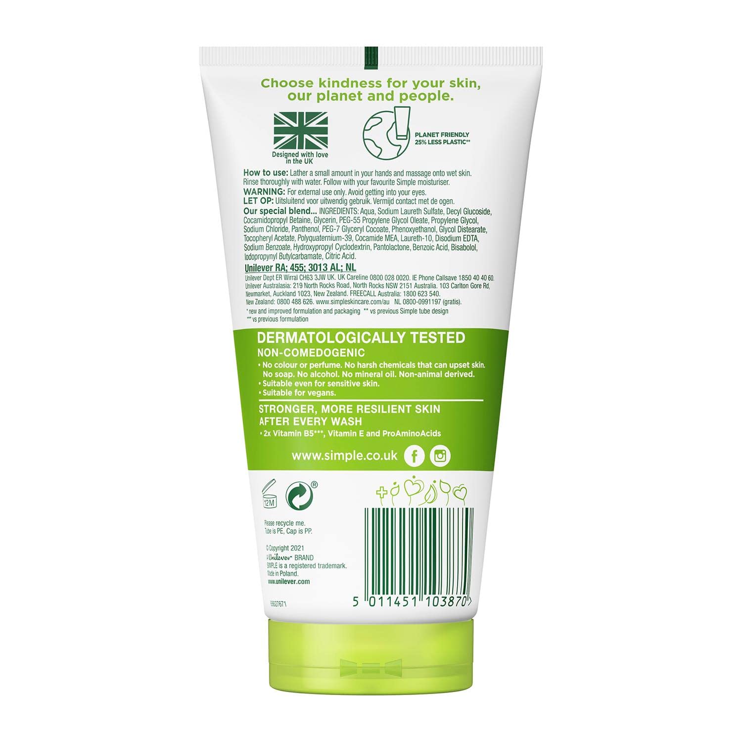 Simple Moisturising Facial Wash (150mL) Simple Moisturising Facial Wash (150mL)