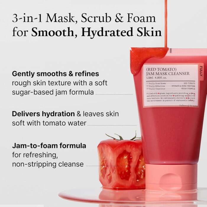 FULLY Red Tomato Jam Pack Cleanser (120mL) - Image 3