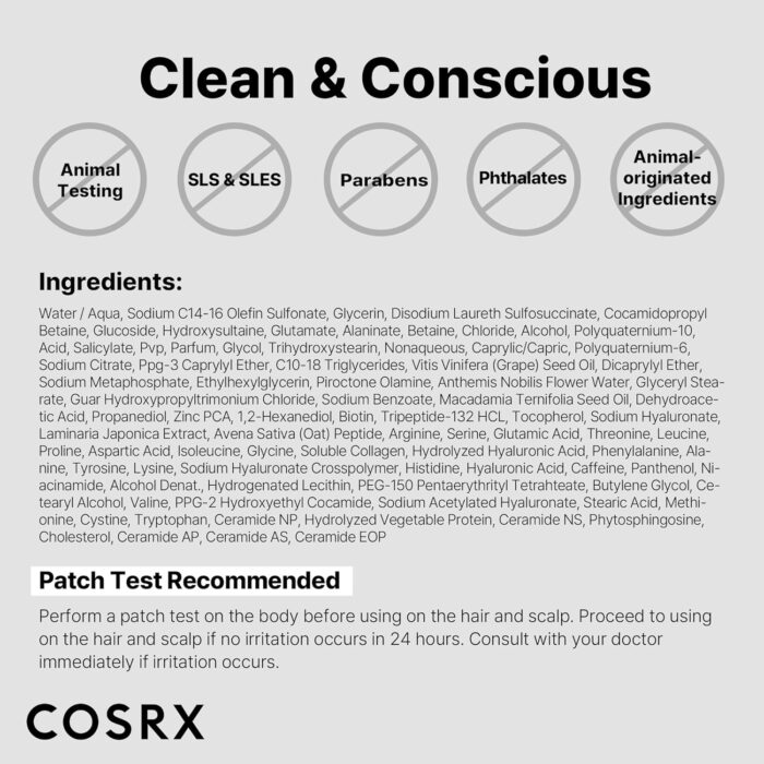 COSRX Peptide-132 Ultra Perfect Hair Bonding Shampoo (200mL) - Image 9