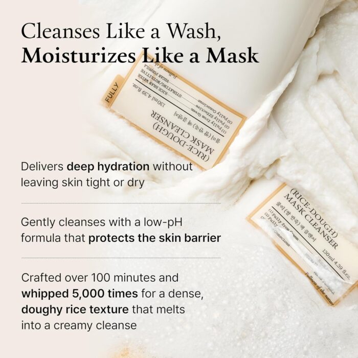 FULLY Rice Dough Mask Cleanser (130mL) - Image 3