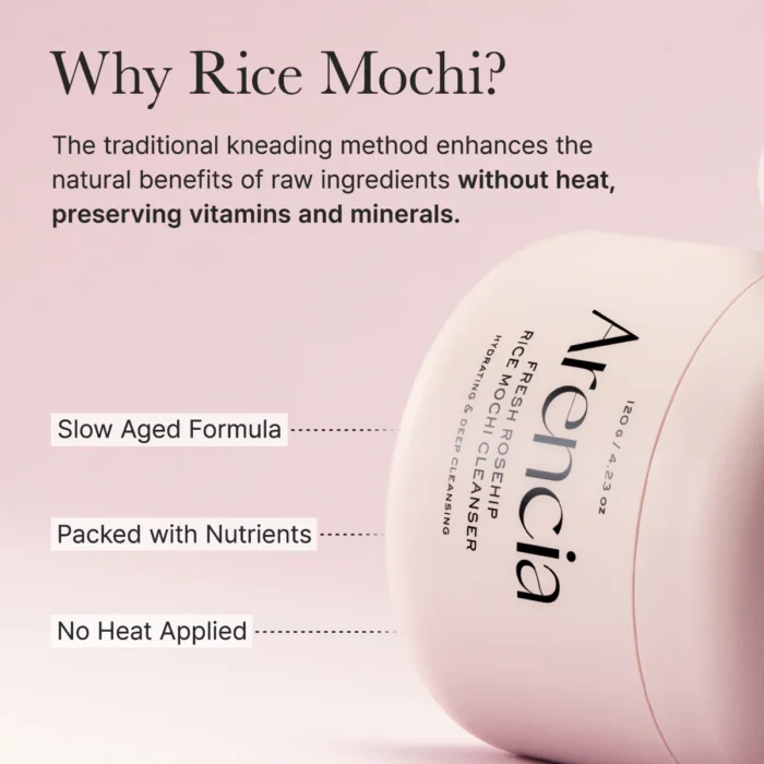 Arencia Fresh Rosehip Mochi Cleanser (120g) - Image 9