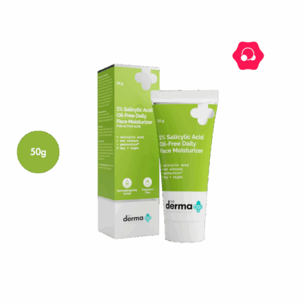 The Derma Co 1% Salicylic Acid Oil-Free Face Moisturizer (50g)