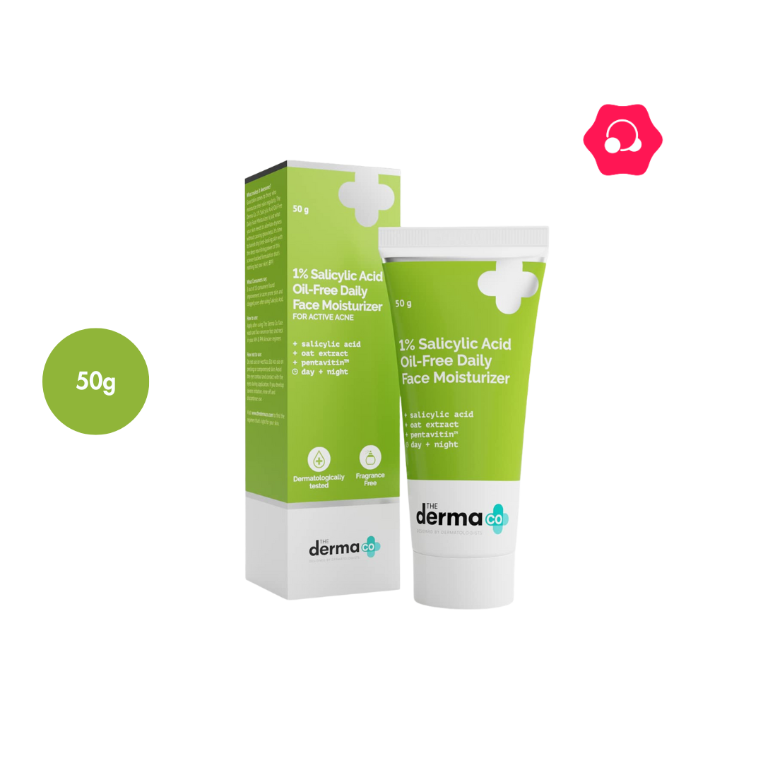 The Derma Co 1% Salicylic Acid Oil-Free Face Moisturizer (50g) The Derma Co 1% Salicylic Acid Oil-Free Face Moisturizer (50g)