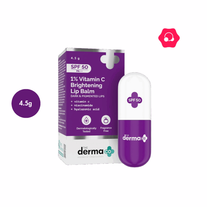 The Derma Co 1% Vitamin C Lip Balm with SPF 50 PA+++
