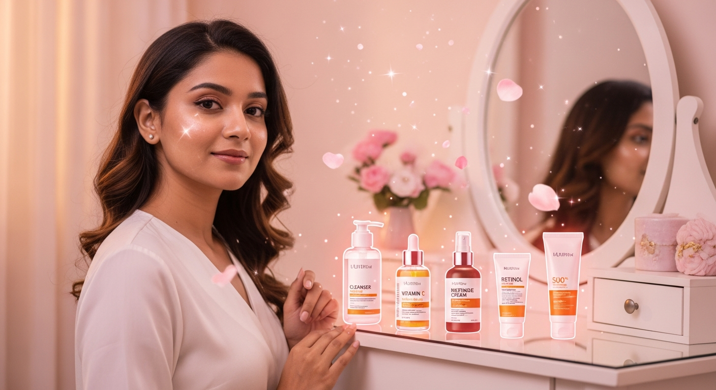 স্বাস্থ্যকর ত্বকের জন্য স্কিনকেয়ার রুটিন