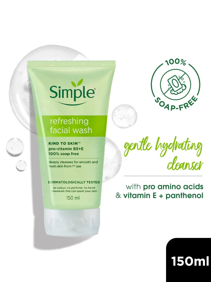 Simple Kind to Skin Refreshing Facial Gel Wash (150mL) - Image 3