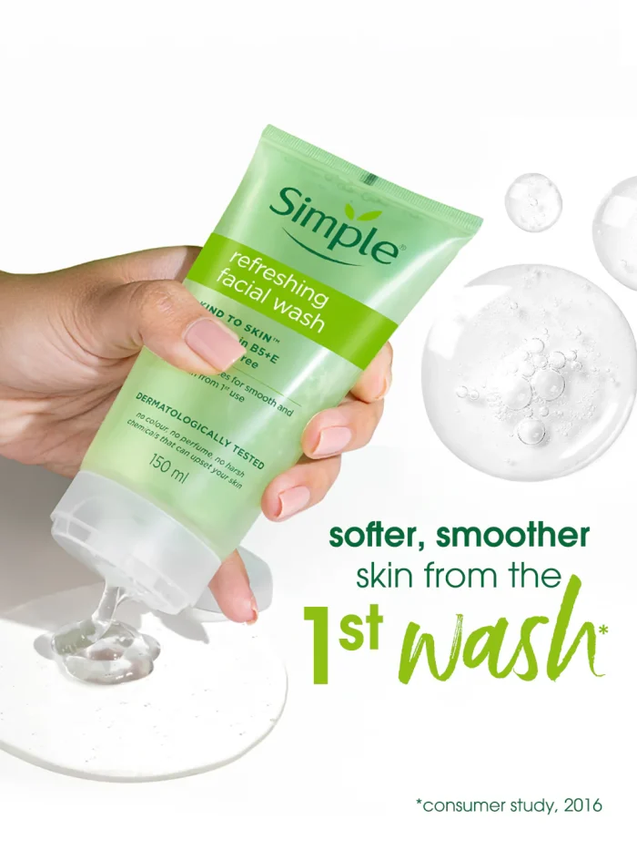 Simple Kind to Skin Refreshing Facial Gel Wash (150mL) - Image 7