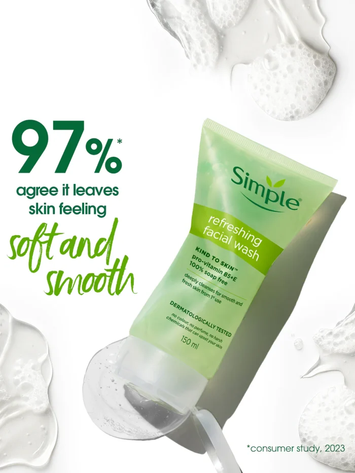 Simple Kind to Skin Refreshing Facial Gel Wash (150mL) - Image 10