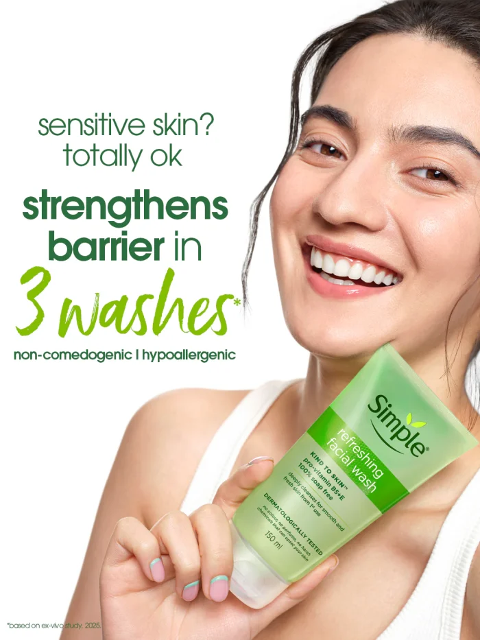 Simple Kind to Skin Refreshing Facial Gel Wash (150mL) - Image 12