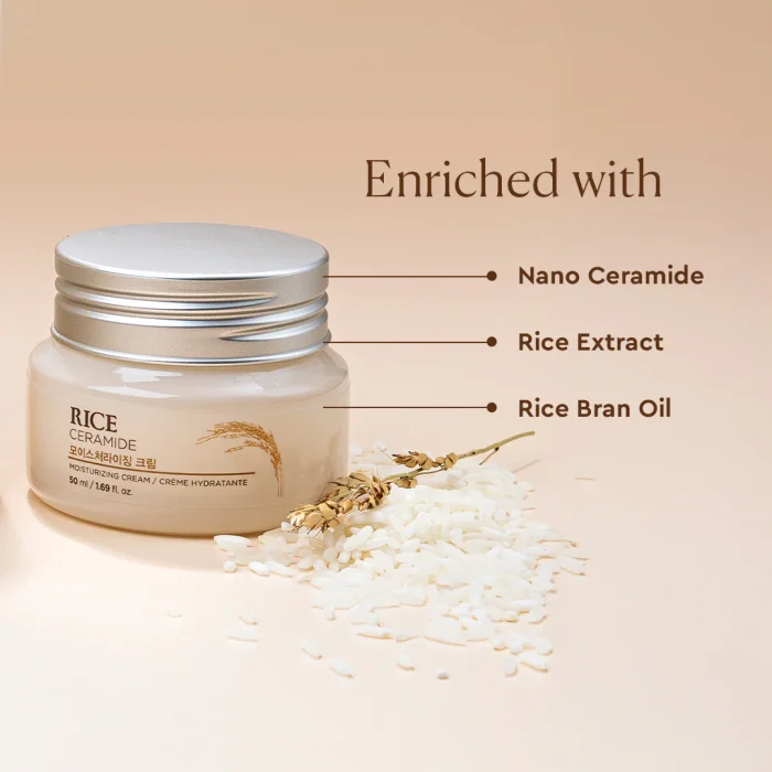 THE FACE SHOP Rice Ceramide Moisture Cream (50mL) - Image 4
