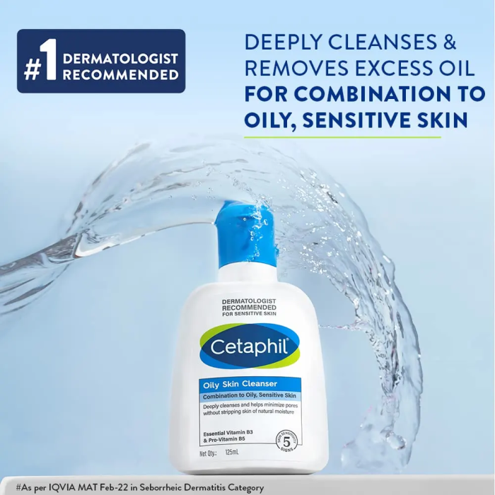 Cetaphil Oily Skin Cleanser Travel Size (125mL) - Image 2