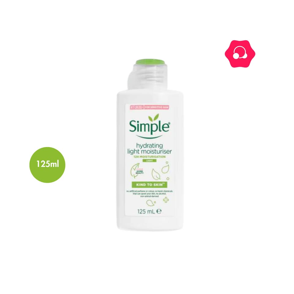 469436379_1105086051065063_144449196087287908_n.jpg Simple Kind to Skin Hydrating Light Moisturiser (125mL) - Image 1