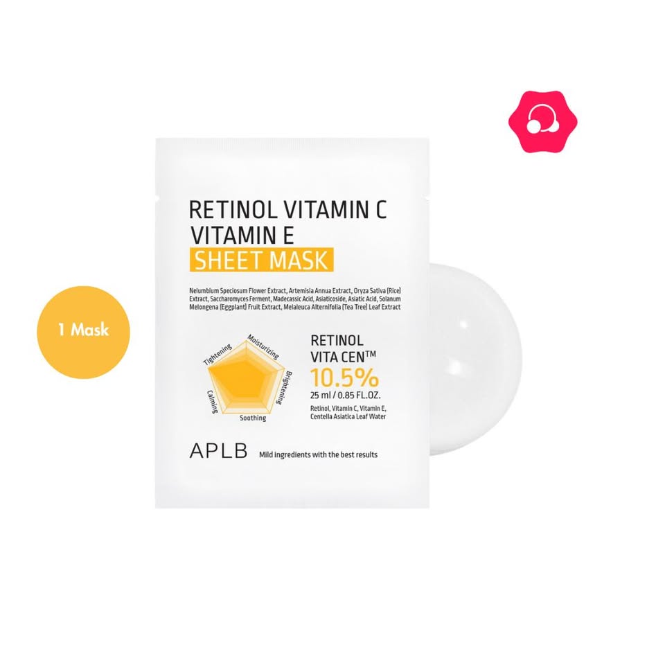 491887844_2222361424886751_6862394129497322617_n.jpg APLB Retinol Vitamin C Vitamin E Sheet Mask (1 Mask) - Image 1