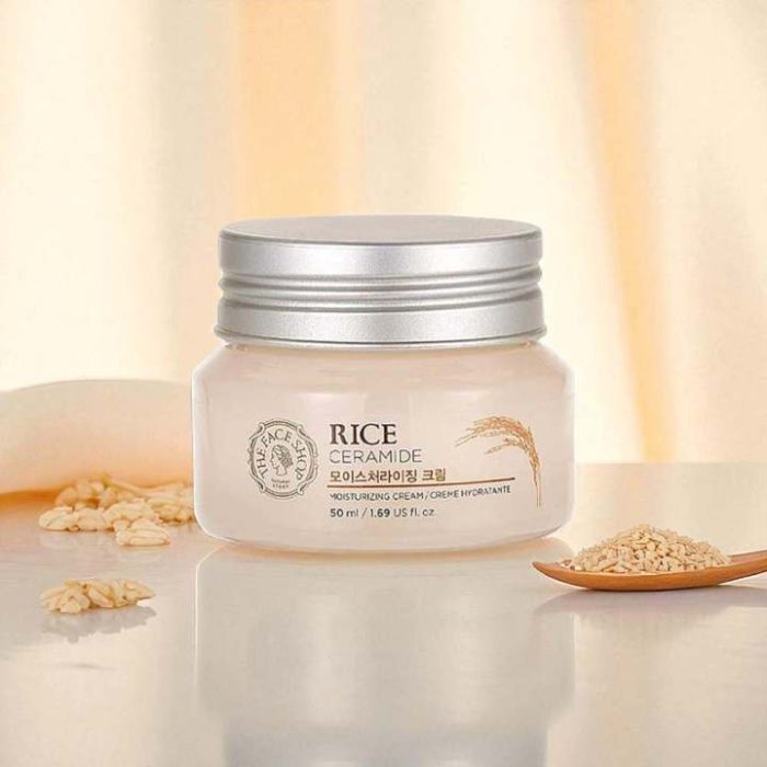 THE FACE SHOP Rice Ceramide Moisture Cream (50mL) - Image 3