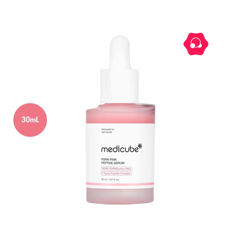 513667676_1215127753687646_5539729120325345320_n.jpg medicube PDRN Pink Peptide Serum (30mL) - Image 1