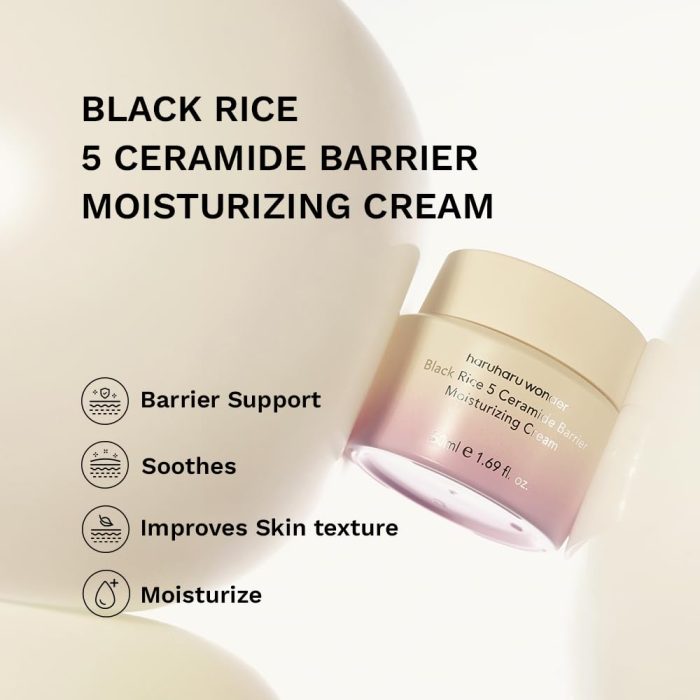 Haruharu wonder Black Rice 5 Ceramide Barrier Moisturizing Cream (50mL) - Image 2