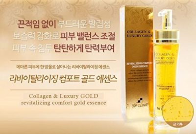 3W CLINIC Collagen & Luxury Gold Revitalizing Comfort Gold Essence (150mL) - Image 3