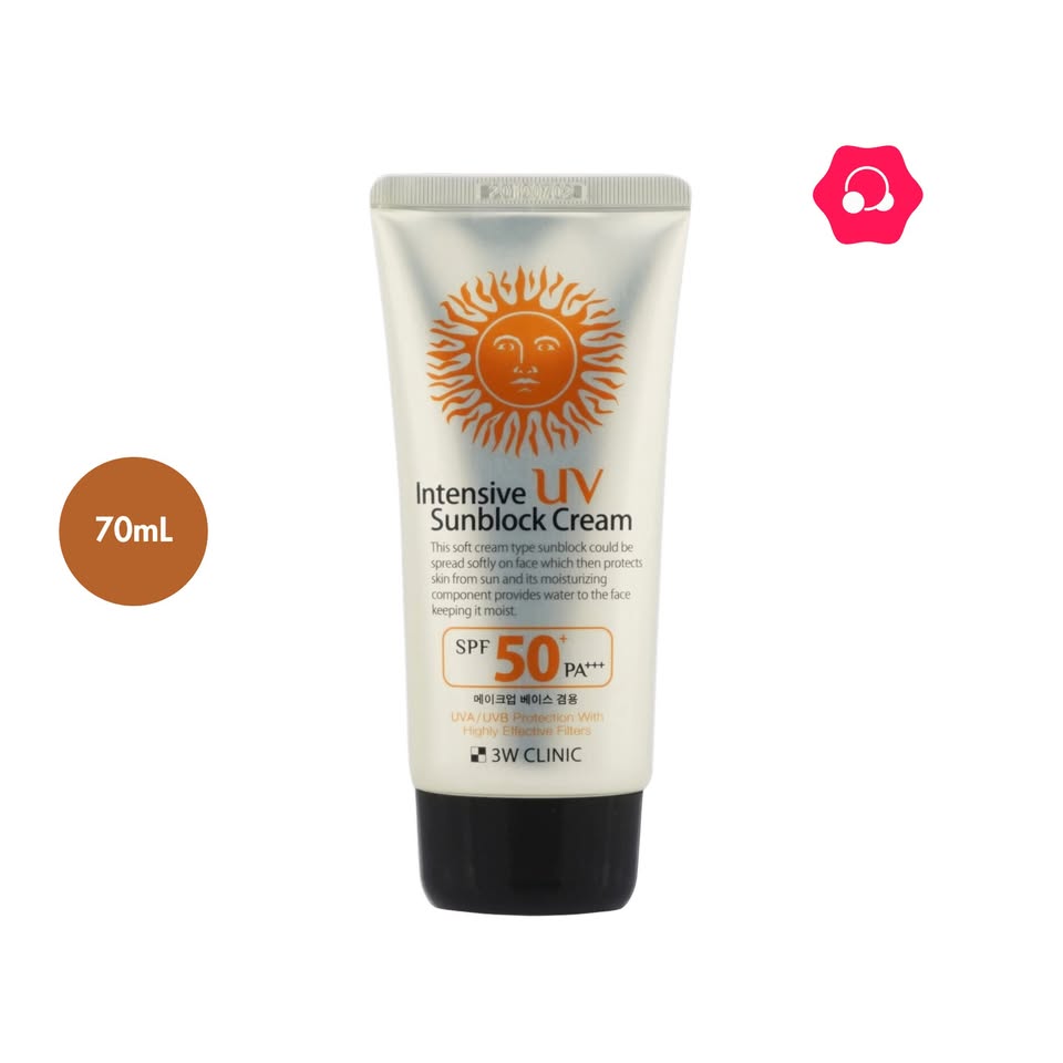 532347200_3624287704547329_3819212361000005900_n.jpg 3W CLINIC Intensive UV Sunblock Cream SPF50+ PA+++ (70mL) - Image 1