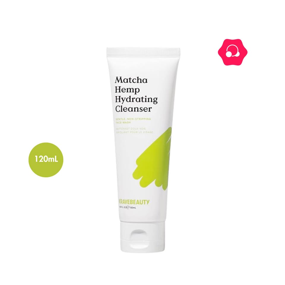 532621429_2267701406994356_6170454360236998620_n.jpg Krave Beauty Matcha Hemp Hydrating Cleanser (120mL) - Image 1