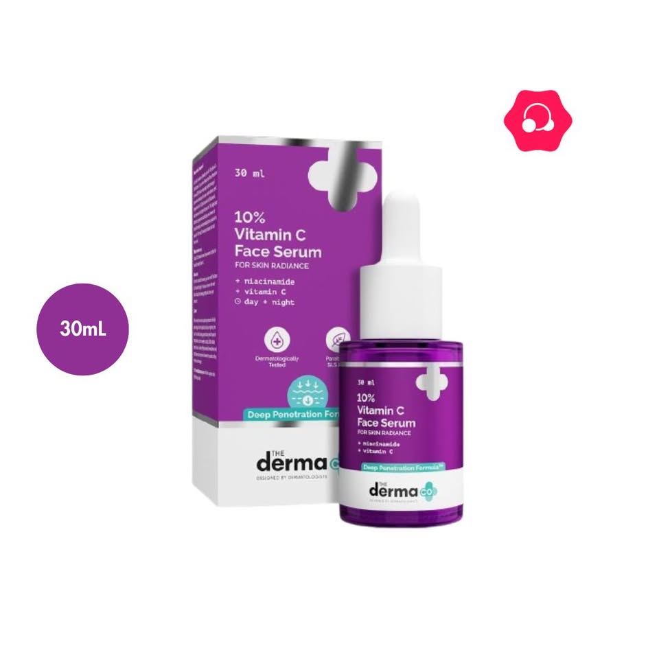571480978_2542564039449398_2059680260848557712_n.jpg The Derma Co 10% Vitamin C Face Serum (30mL) - Image 1