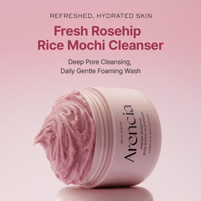 Arencia Fresh Rosehip Mochi Cleanser (120g) - Image 2