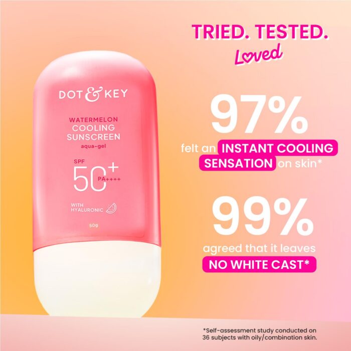 Dot & Key Watermelon Cooling Sunscreen Aqua-Gel SPF50+ PA++++ (80g) - Image 4