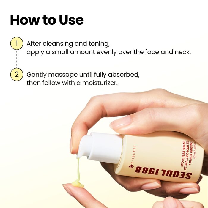 K-SECRET Seoul 1988 Serum : Retinal Liposome 2% + Black Ginseng (30mL) - Image 8
