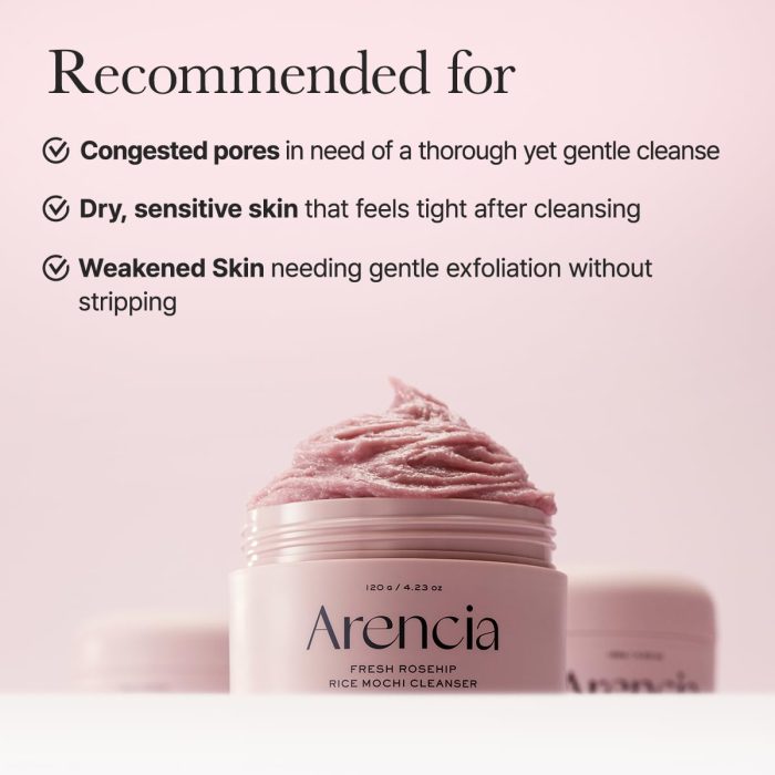 Arencia Fresh Rosehip Mochi Cleanser (120g) - Image 6