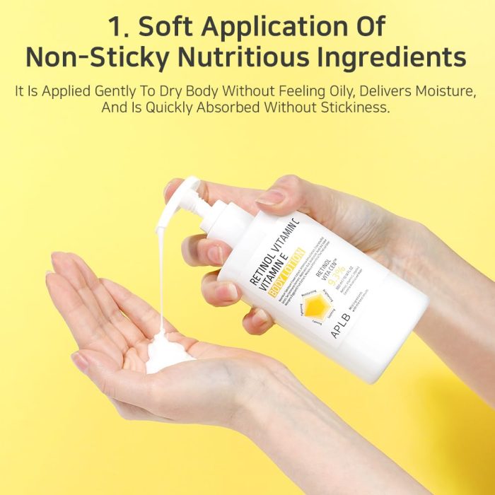 APLB Retinol Vitamin C Vitamin E Body Lotion (300mL) - Image 3